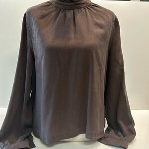 Cloth & Stone Ruffle-Neck Blouse 
Anthropologie